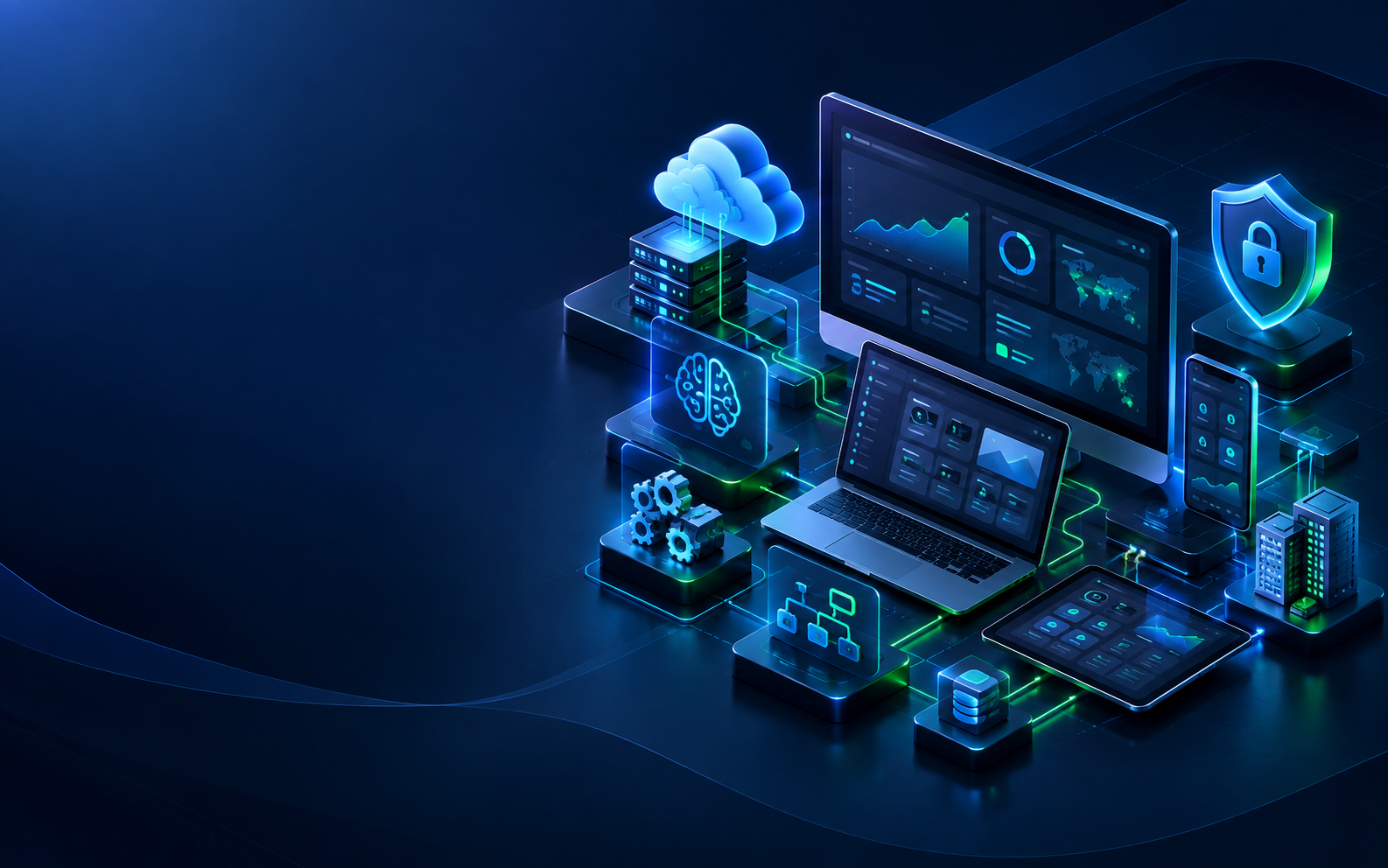 Custom web application and business software dashboard
